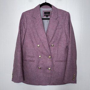 J. Crew Purple Tailored Blazer with Notched Lapels